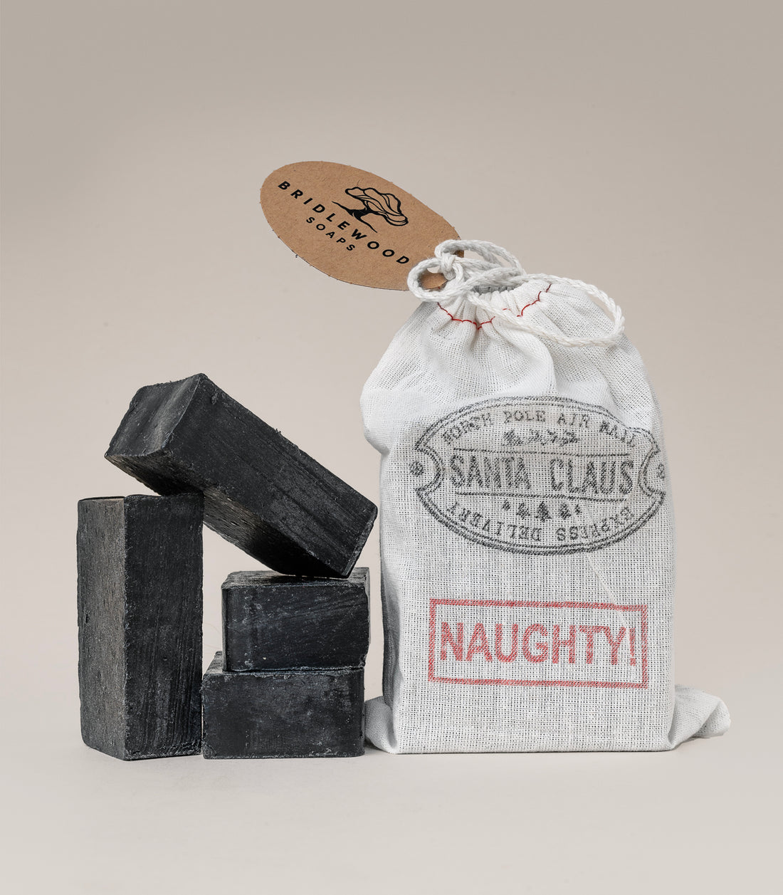 NAUGHTY Charcoal Soap Bag